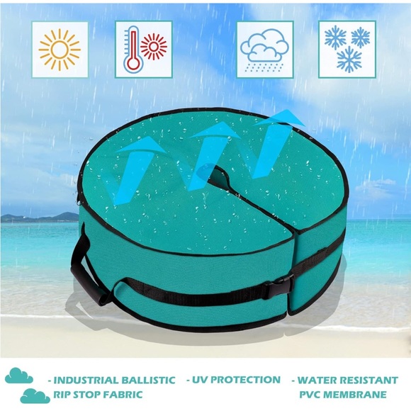 HMGDFUE Patio Umbrella Base Weight Bag, Weatherproof Umbrella Stand, 18" beach - Picture 14 of 14